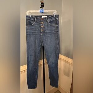 LOFT High Rise Blue Jeans